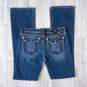 Miss Me Embroidered Boot Cut Jeans